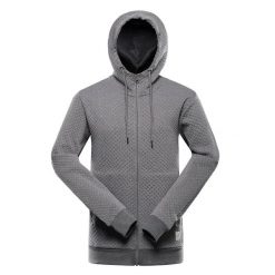 Bluza z kapturem Alpine Pro Lel. Szare bluzy z kapturem Alpine Pro, l, z aplikacjami, z materiału, z kapturem. Za 479.75 zł.