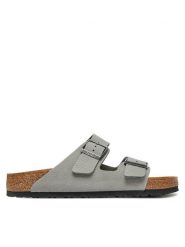 Birkenstock Klapki Arizona Lenb 1020752 Szary. Szare klapki Birkenstock, z nubiku. Za 389.99 zł.