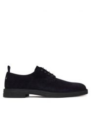 BOSS Półbuty Calev 50568893 Granatowy. Niebieskie eleganckie półbuty Boss, bez wzorów, ze skóry, bez obcasa, bez zapięcia. Za 894.99 zł.