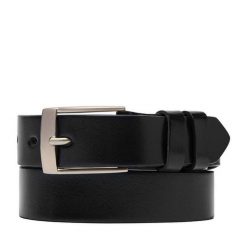 Pasek Lasocki. Czarne paski Lasocki, bez wzorów. Za 59.99 zł.