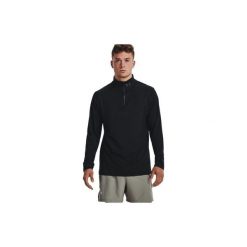 Longsleeve do biegania męski Under Armour Launch Pro 1/4 Zip. Czarne bluzki z długim rękawem Under Armour, m, bez wzorów, bez kołnierzyka, bez ramiączek. Za 272.75 zł.