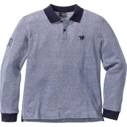 Shirt polo z długim rękawem Regular Fit bonprix ciemnoniebieski melanż. Bluzki z długim rękawem marki ASICS. Za 69.99 zł.