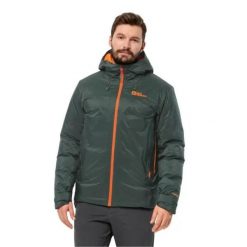 Kurtka turystyczna męska Jack Wolfskin Cyrox 2L Down. Zielone kurtki Jack Wolfskin, na zimę, l, bez wzorów, z poliesteru, z kapturem. W wyprzedaży za 1,495.00 zł.
