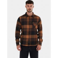 Koszula Męska Fundango Harris. Brązowe koszule Fundango, m, bez wzorów, bez kołnierzyka, bez ramiączek. W wyprzedaży za 152.65 zł.