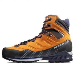 Buty trekkingowe męskie Mammut Kento Guide High Gtx. Brązowe buty turystyczne Mammut, bez wzorów, z materiału, za kostkę, bez zapięcia, trekkingowe. Za 1,101.00 zł.