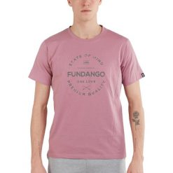 T-shirt męski Fundango Basic - T Logo-4 krótki rękaw. Żółte bluzki z długim rękawem Fundango, m, bez wzorów, z bawełny, bez kołnierzyka, bez ramiączek. Za 99.00 zł.