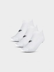 4F Skarpety treningowe przed kostkę (3-pack) męskie - białe 43-46. Białe skarpety 4F, bez wzorów, z elastanu. Za 44.99 zł.