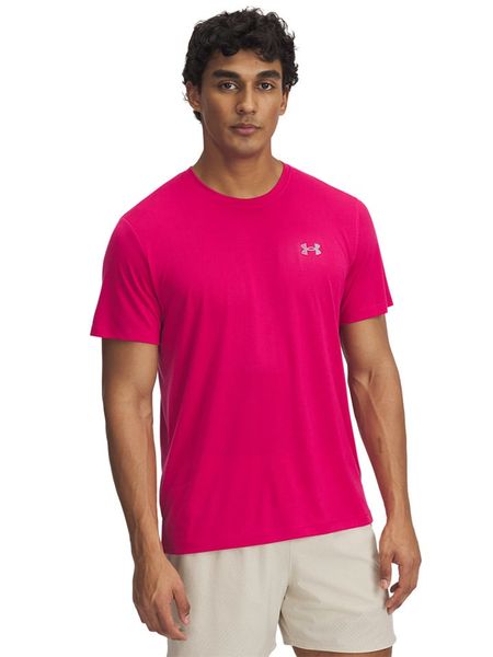 Under Armour Koszulka sportowa w kolorze różowym rozmiar: M. Różowe t-shirty sportowe Under Armour, bez wzorów, z materiału, bez ramiączek, outdoorowe. Za 100.99 zł.