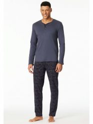 Schiesser Piżama w kolorze granatowym rozmiar: 50. Niebieskie piżamy Schiesser, bez wzorów, z bawełny, bez ramiączek. Za 173.99 zł.