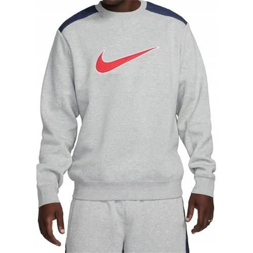 Bluza sportowa męska Nike FN0245064. Szare bluzy bez kaptura Nike, m, bez wzorów, bez kaptura. Za 247.00 zł.
