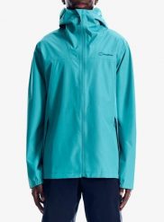 Kurtka przeciwdeszczowa męska Berghaus Deluge Pro 3.0 Jkt. Niebieskie kurtki Berghaus, m, bez wzorów, bez kaptura. Za 555.49 zł.