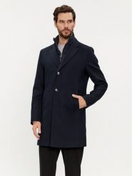 Boss Płaszcz przejściowy H-Hyde-Bib-234 50511975 Granatowy Slim Fit. Niebieskie płaszcze Boss, m, bez wzorów, z bawełny, bez kaptura. Za 1,959.00 zł.