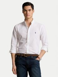 Polo Ralph Lauren Koszula 710928255002 Biały Custom Fit. Białe koszule Polo Ralph Lauren, m, bez wzorów, z bawełny, bez kołnierzyka, bez ramiączek. Za 419.99 zł.