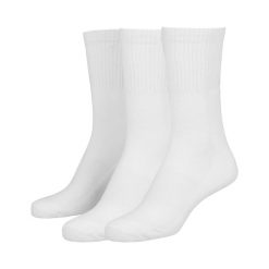 Skarpety Sportowe Unisex Dla Dorosłych (zestaw 3 Sztuk). Białe skarpetki sportowe Urban Classics, bez wzorów. Za 48.99 zł.