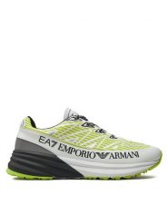 EA7 Emporio Armani Sneakersy X8X129 XK307 T563 Biały. Białe buty sportowe casual EA7 Emporio Armani, bez wzorów, z materiału, bez zapięcia. Za 1,269.00 zł.