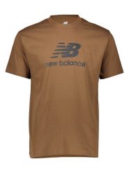 New Balance Koszulka "Essentials" w kolorze jasnobrązowym rozmiar: M. Brązowe bezrękawniki New Balance, m, bez wzorów, z bawełny, bez kołnierzyka, bez ramiączek. Za 74.63 zł.