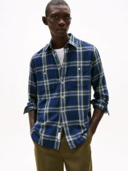 Tommy Hilfiger koszula casual Mężczyźni Regular Fit Bawełna niebieski, XXL. Niebieskie koszule Tommy Hilfiger, m, bez wzorów, z bawełny, bez kołnierzyka, bez ramiączek. Za 229.95 zł.
