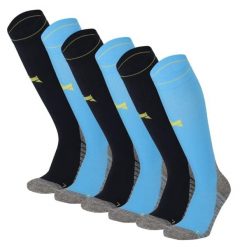 Skarpety kompresyjne do biegania 6-pack Multi Navy. Niebieskie skarpety XTREME SOCKSWEAR, bez wzorów, z elastanu. Za 242.82 zł.