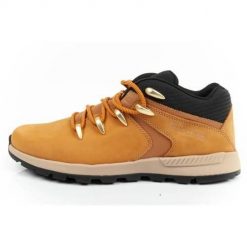 Buty do chodzenia męskie Timberland TB0A5VJG231. Brązowe buty sportowe casual Timberland, bez wzorów, z materiału, bez zapięcia. Za 447.00 zł.