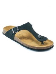 Mandel Skórzane japonki w kolorze granatowym rozmiar: 45. Niebieskie japonki Mandel, bez wzorów. Za 130.99 zł.