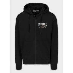 Bluza męska Pitbull rozpinana z kapturem TROUBLEMAKER. Zielone bluzy PITBULL, m, bez wzorów, z kapturem. Za 249.99 zł.