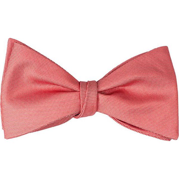 Mucha do Samodzielnego Zawiązania, Różowa, Łososiowa, Elegancka -EM Men's Accessories- Męska. Czerwone krawaty i muchy Em men's accessories, bez wzorów. Za 79.99 zł.