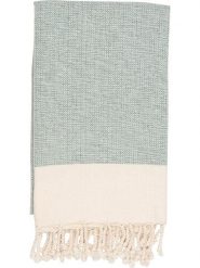 Samimi Chusta hammam w kolorze zielono-beżowym - 180 x 100 cm rozmiar: onesize. Szare szaliki Samimi, bez wzorów, z bawełny. Za 92.42 zł.