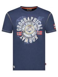 Geographical Norway Koszulka "Jodept" w kolorze granatowym rozmiar: M. Niebieskie bezrękawniki Geographical Norway, m, bez wzorów, z bawełny, bez kołnierzyka, bez ramiączek. Za 65.85 zł.