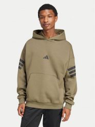 Adidas Bluza Future Icons 3-Stripes JD4856 Zielony Regular Fit. Zielone bluzy Adidas, l, bez wzorów, z bawełny, bez kaptura. Za 209.99 zł.