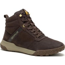 Buty Sneakersy Męskie Caterpillar Cat Hex Ready Mid. Brązowe buty sportowe casual CATerpillar, bez wzorów, bez zapięcia. Za 409.99 zł.