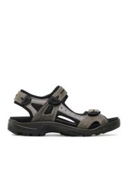 ECCO Sandały Offroad 06956451693 Zielony. Zielone sandały ecco, z nubiku, bez zapięcia. Za 409.99 zł.