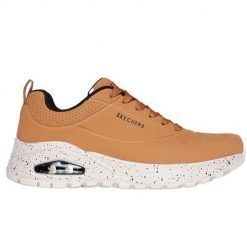 Buty do chodzenia męskie Skechers Uno Rugged. Brązowe buty sportowe casual Skechers, bez wzorów, z materiału, bez zapięcia. Za 496.00 zł.