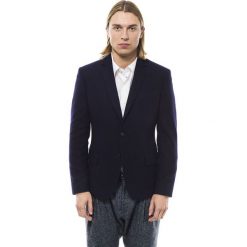 Marynarka w kolorze granatowym. Garnitury marki TRUSSARDI. W wyprzedaży za 799.95 zł.