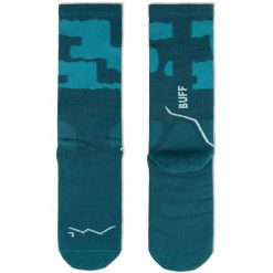 Skarpetki Buff MERINO MW CREW SOCKS MWC2 TEAL. Niebieskie skarpety Buff, bez wzorów, z elastanu. Za 139.90 zł.