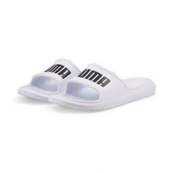 Klapki Puma Divecat V2 Lite Slide Flip Flops, Dla obu płci. Białe klapki Puma, z gumy. Za 75.00 zł.