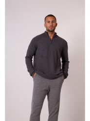 Perfect Cashmere Kaszmirowy sweter "Lucas" w kolorze antracytowym rozmiar: XL. Czarne swetry nierozpinane Perfect Cashmere, xl, bez wzorów, z kaszmiru, bez kołnierzyka, bez ramiączek. Za 434.99 zł.