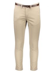 Jack & Jones Spodnie chino "Pstmarco" w kolorze beżowym rozmiar: W36/L32. Brązowe eleganckie spodnie Jack & Jones, l, ze skóry. Za 105.88 zł.