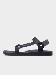 4F Sandały męskie - ciemny szary 41. Szare sandały 4F, z gumy, bez zapięcia. Za 119.99 zł.
