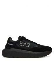 EA7 Emporio Armani Sneakersy X8X186 XK401 D190 Czarny. Czarne buty sportowe casual EA7 Emporio Armani, bez wzorów, z materiału, bez zapięcia. Za 526.55 zł.