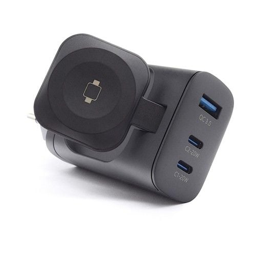 RealPower 450476 ładowarka do urządzeń przenośnych Power bank, Smartwatch, Tablet Czarny Prąd przemienny Bezprzewodowe ładowanie Szybkie ładowanie Wew. Czarne powerbanki No name. Za 271.99 zł.
