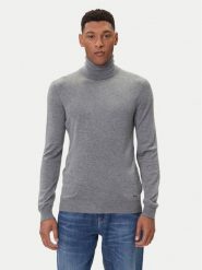 Guess Golf M5BR09 Z0432 Szary jasny Regular Fit. Szare golfy Guess, m, z aplikacjami, z syntetyku, bez ramiączek. Za 299.99 zł.