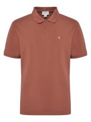 Calvin Klein Jeans Polo LV040EM269 Brązowy Regular Fit. Brązowe koszulki polo Calvin Klein Jeans, m, bez wzorów, z bawełny, bez kołnierzyka, bez ramiączek. Za 289.99 zł.