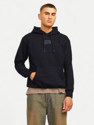 Jack&Jones Bluza Hakkai 12256841 Czarny Relaxed Fit. Czarne bluzy Jack&Jones, l, bez wzorów, z bawełny, bez kaptura. Za 79.99 zł.