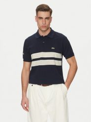 Lacoste Polo PH9760 Granatowy Classic Fit. Niebieskie koszulki polo LACOSTE, m, bez wzorów, z bawełny, bez kołnierzyka, bez ramiączek. Za 349.99 zł.