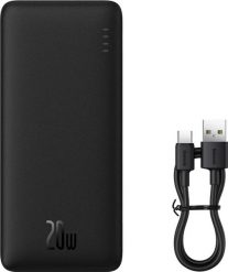 Baseus Airpow Fast Charge 20W 30000 mAh czarny. Czarne powerbanki . Za 119.90 zł.