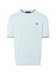 Fred Perry koszula z dzianiny Mężczyźni Bawełna niebieski, S. Niebieskie koszule Fred Perry, m, bez wzorów, z bawełny, bez kołnierzyka, bez ramiączek. Za 379.95 zł.