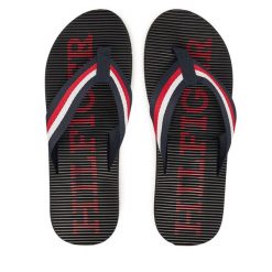 Japonki Tommy Hilfiger. Niebieskie japonki Tommy Hilfiger, bez wzorów. Za 149.99 zł.