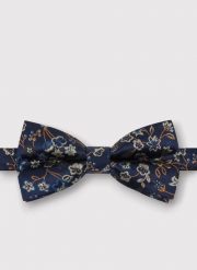 PAKO LORENTE - Granatowa mucha męska w kwiaty. Krawaty i muchy Pako Lorente, bez wzorów, z poliesteru. Za 99.99 zł.