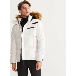 Pikowana kurtka z kapturem - Biały. Kurtki marki B'TWIN. Za 239.99 zł.