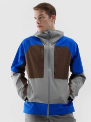 4F Kurtka trekkingowa wodoodporna membrana 15000 męska - multikolor 3XL. Brązowe kurtki 4F, m, bez wzorów, z dzianiny, bez kaptura. W wyprzedaży za 399.99 zł.